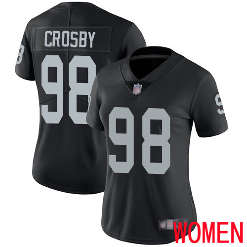 Oakland Raiders Limited Black Women Maxx Crosby Home Jersey NFL Football 98 Vapor Untouchable Jersey